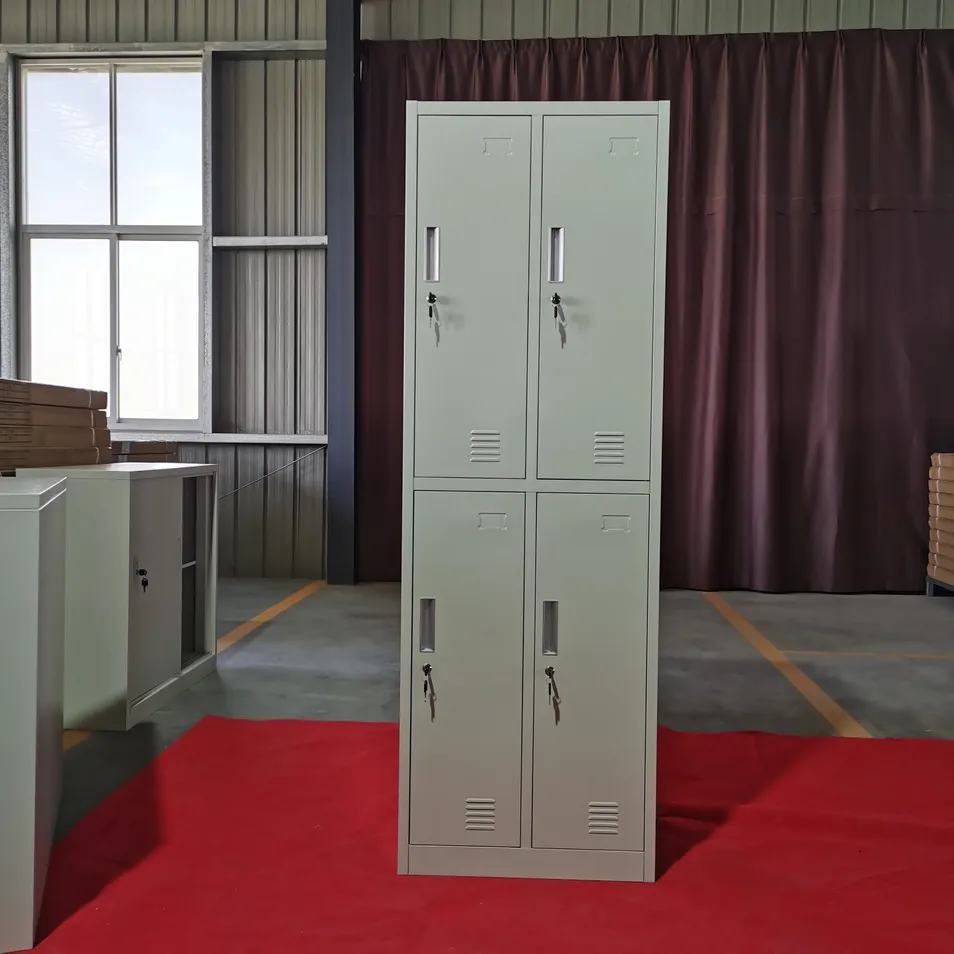 Steel 4 Door Locker Side View