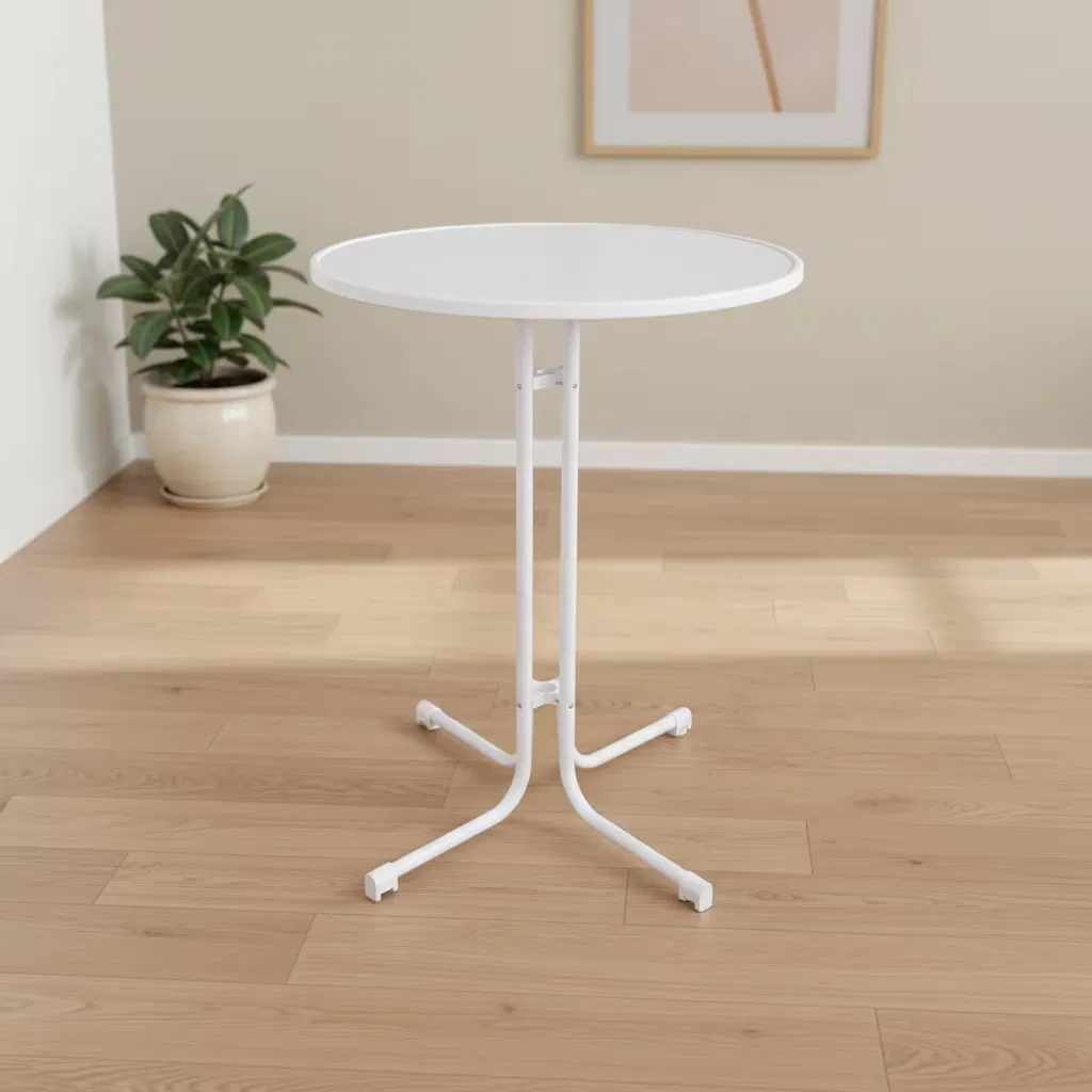 Wholesale High Quality Portable Dining Canteen Cafe Bar Plastic Folding Cocktail Table