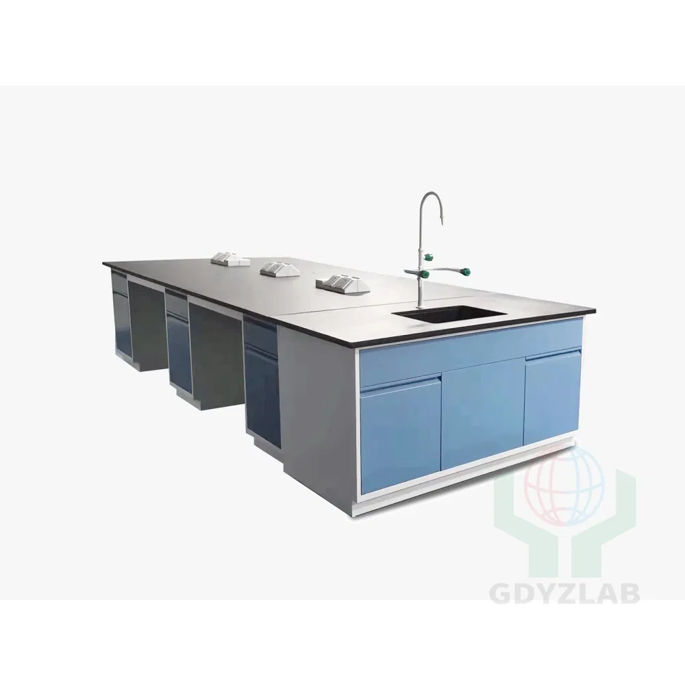 Pharmacy Island Bench Lab Table Mobile Laboratory Furniture Central Bench