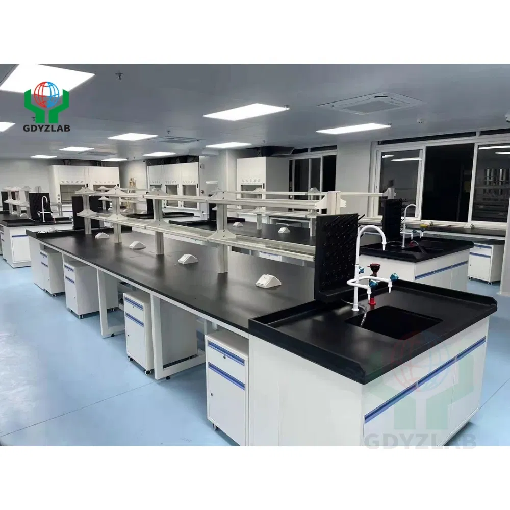 Pharmacy Island Bench Lab Table Mobile Laboratory Furniture Central Bench