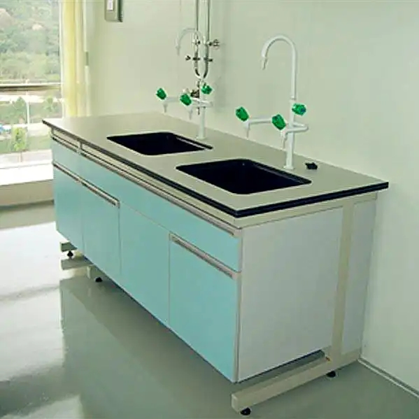 Lab Furniture Product Work Bench Laboratory Sink Table Customized Steel Equipment for Dental Lab Island Work Bench