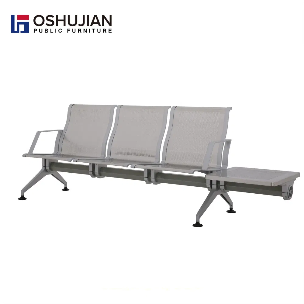 Hospital 3 Seat Steel Chair Waiting Area Bench Seating