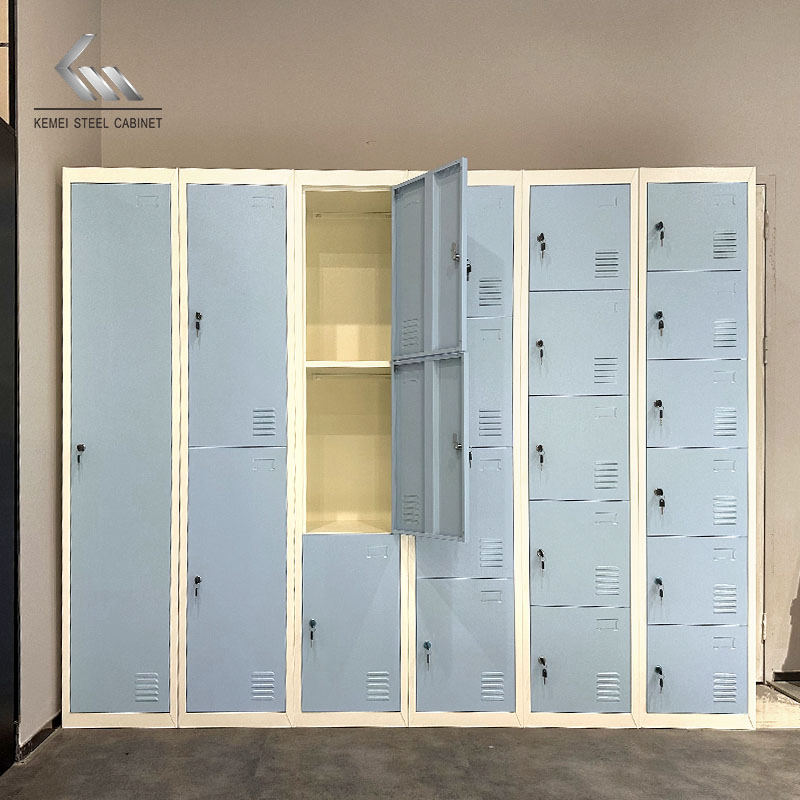 Discount Promotion Metal 3 Doors Gym Storage Locker Office Dormitory Staff Locker