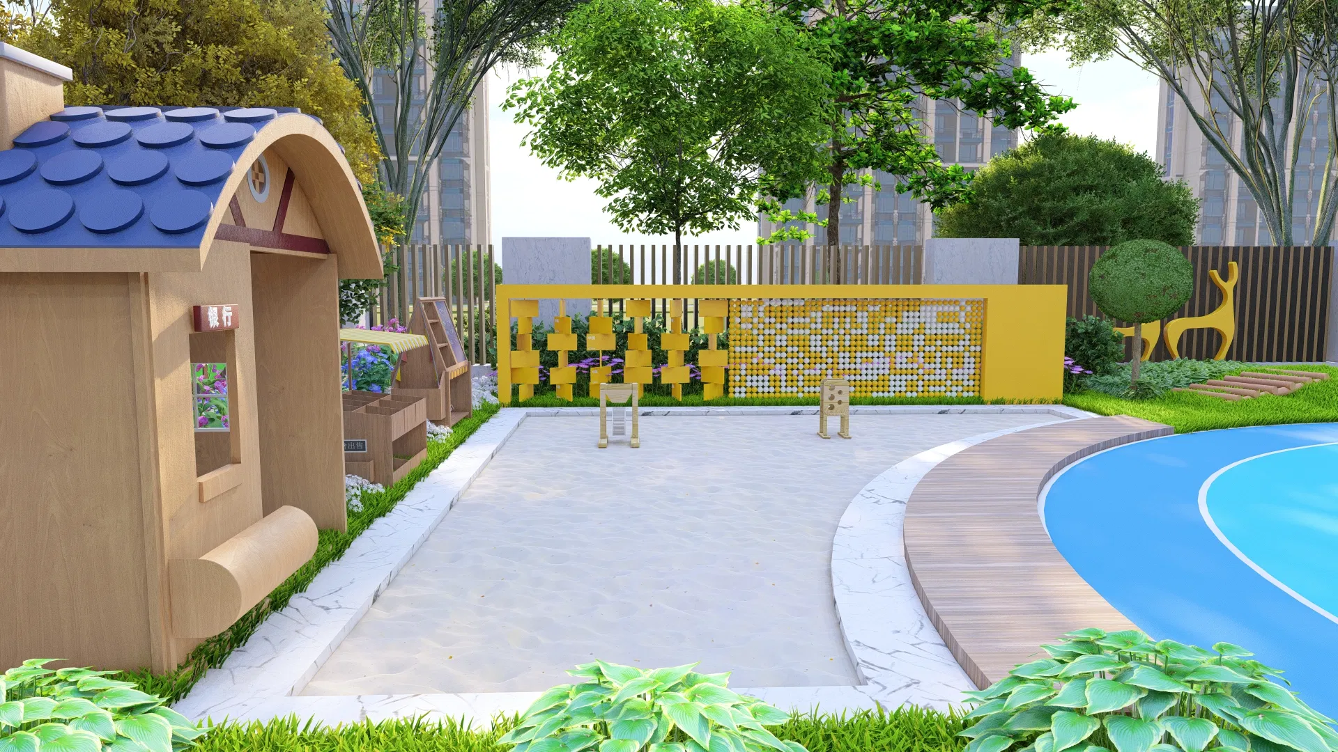 Kids Outdoor Play Zone with Antiskid Design for Secure Play