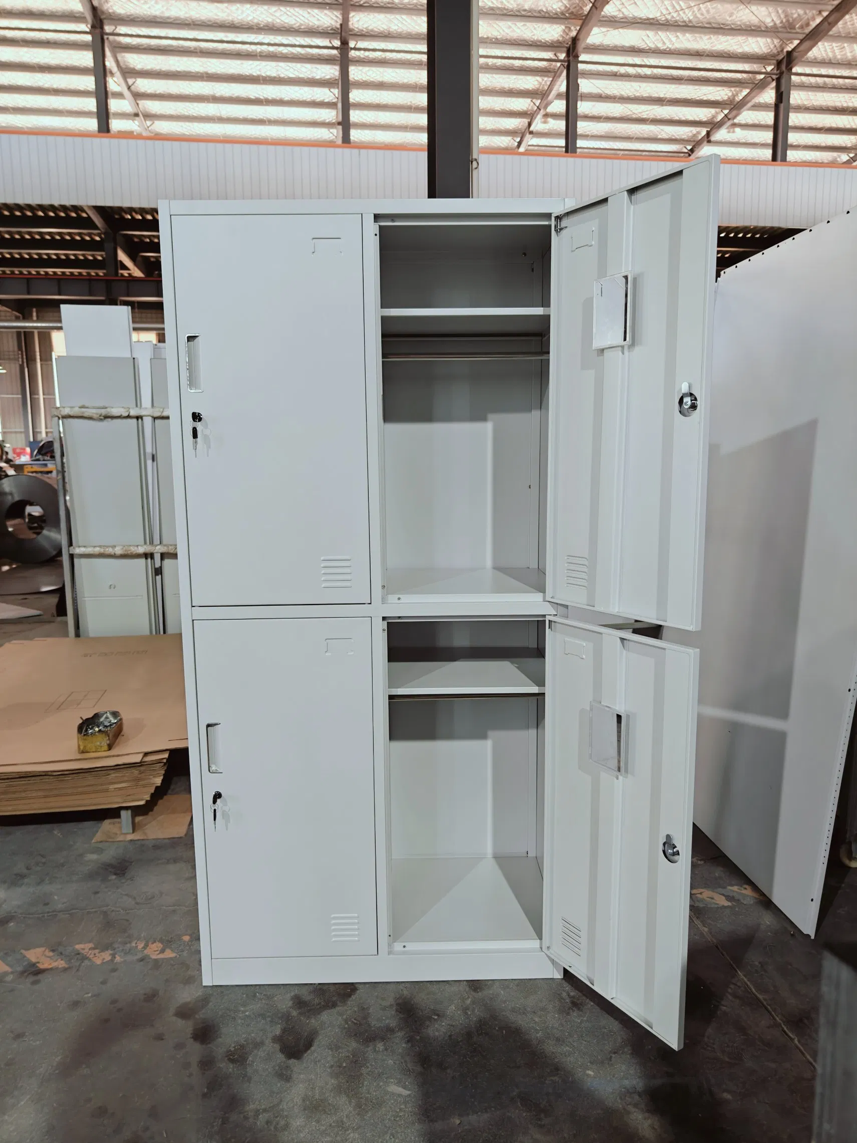 Metal Storage Cabinet Employee Steel Locker Office Home Metal File Locker for School Dormitory