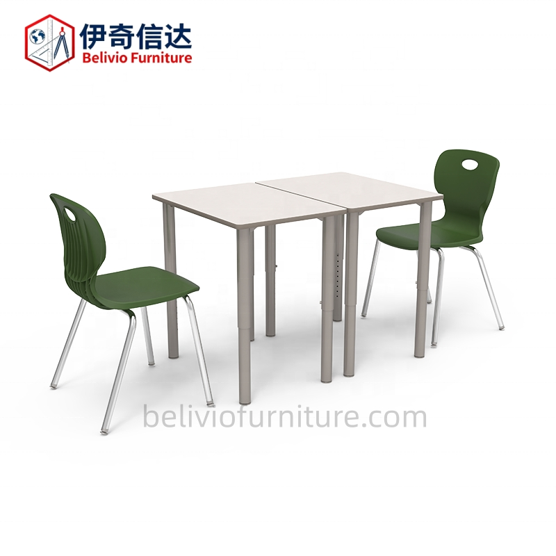School Furniture Institution Student Desk Height Adjustable Training Individual Classroom Table Activity Wooden Table School Desk and Chairs for School