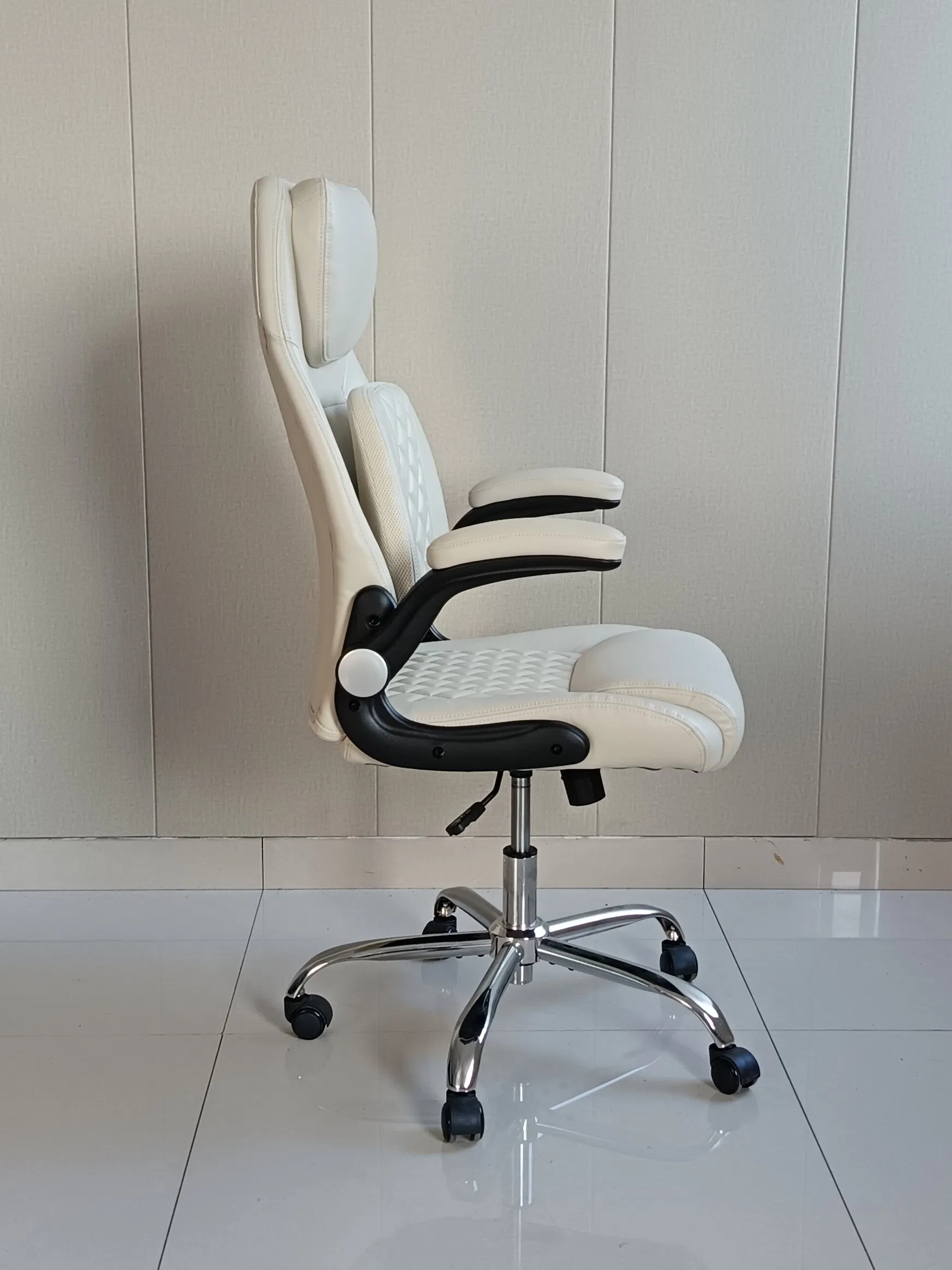 Modern Ergonomic Leather Task Chair with Adjustable Height