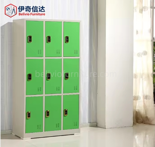 9 Doors Steel Waterproof Electronic Hand Locker Staff Dormitory Lockers Parcel Storage Cabinet for Gym Home Bedroom