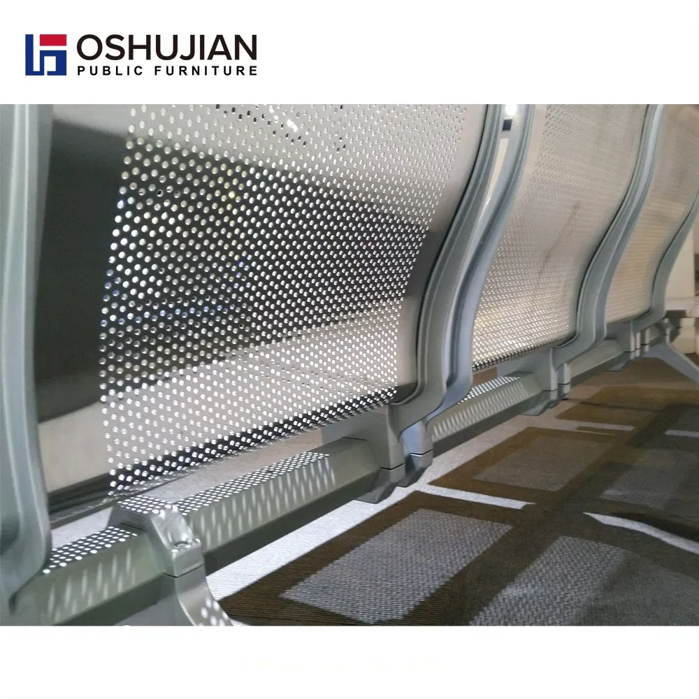 Hospital 3 Seat Steel Chair Waiting Area Bench Seating