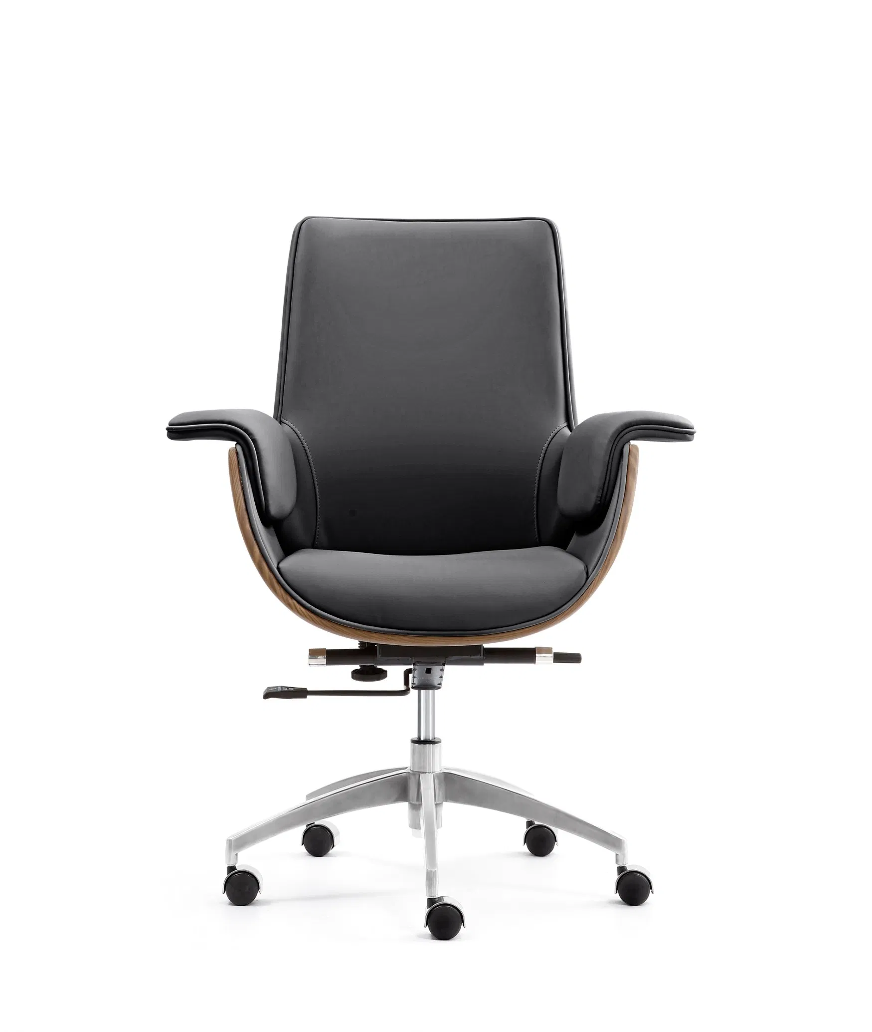 Cheap PU Leather Office Chair for Staff - Ergonomic Lumbar Support Task Chair