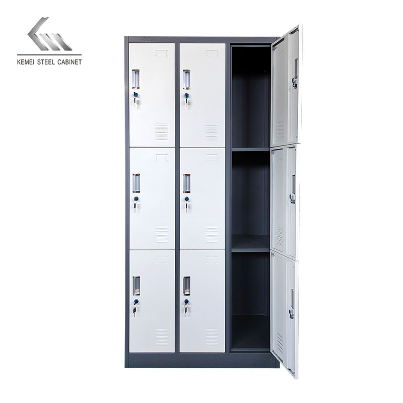 Customized Steel Locker Metal Gym Storage Wardrobe Locker Dormitory Compartment Locker Almirah