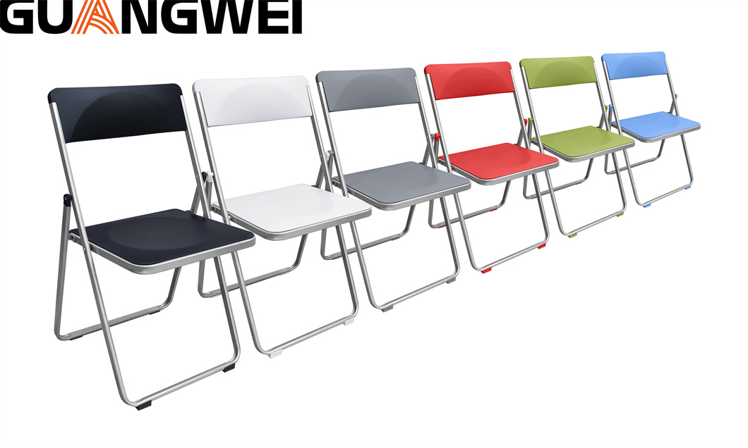 Modern Folding Chair Training Meeting Room Office School Furniture with Storage Trolley