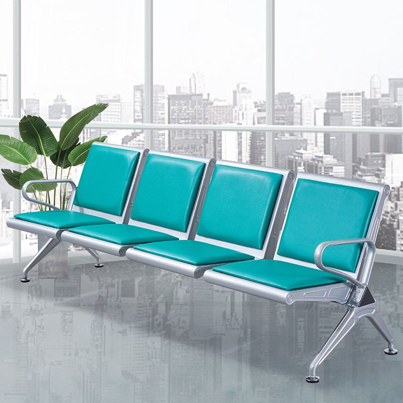Public Waiting Chair 3 5 Seater Tandem Airport Hospital Chair Steel Gang Bench Wait Area Seat Reception Seating for Wait Room