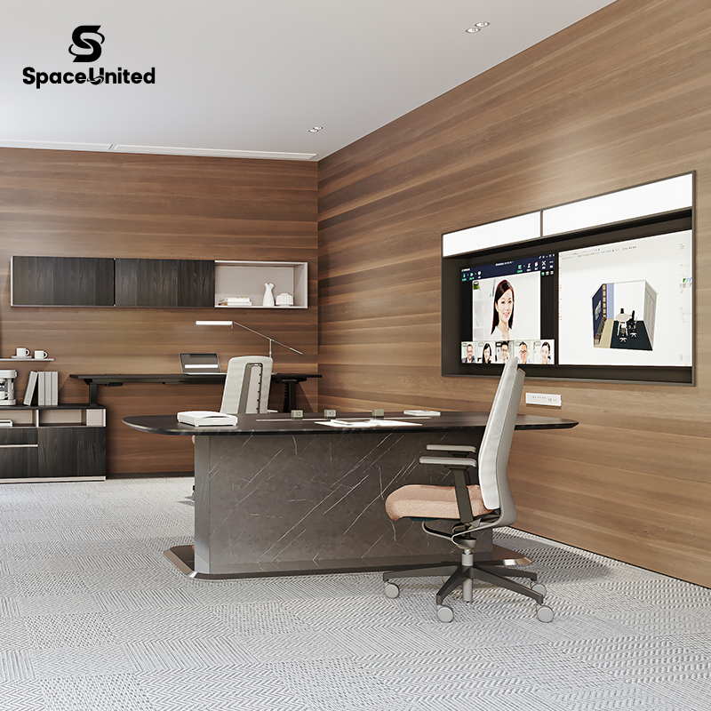 Spaceunited Premium Office Training Reception Meeting Room Luxury Oval Conference Table Commercial Office Furniture