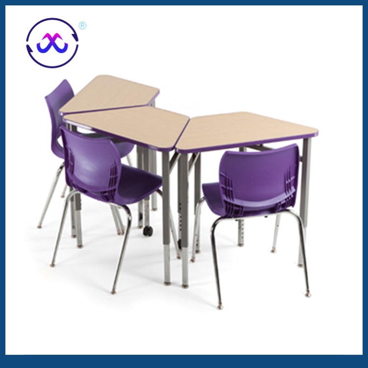 Height Adjustable School Furniture Supplier School Desk Designed for Student Desk and Chair School Study Tables