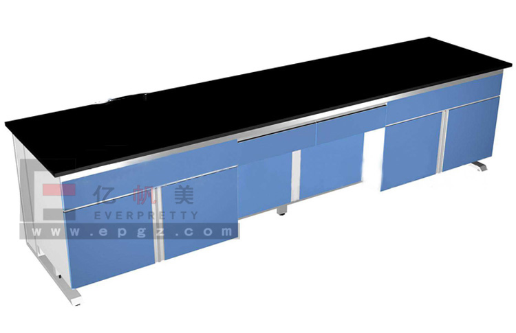School Educational K1-K12 Lab Furniture Resin Metal Strong Lab Side Table Bench