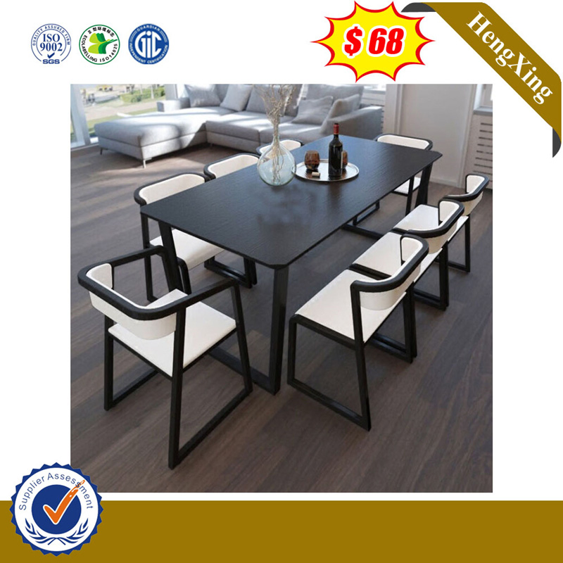 Home Dining Restaurant Canteen Furniture Set Glass Chair Dining Table