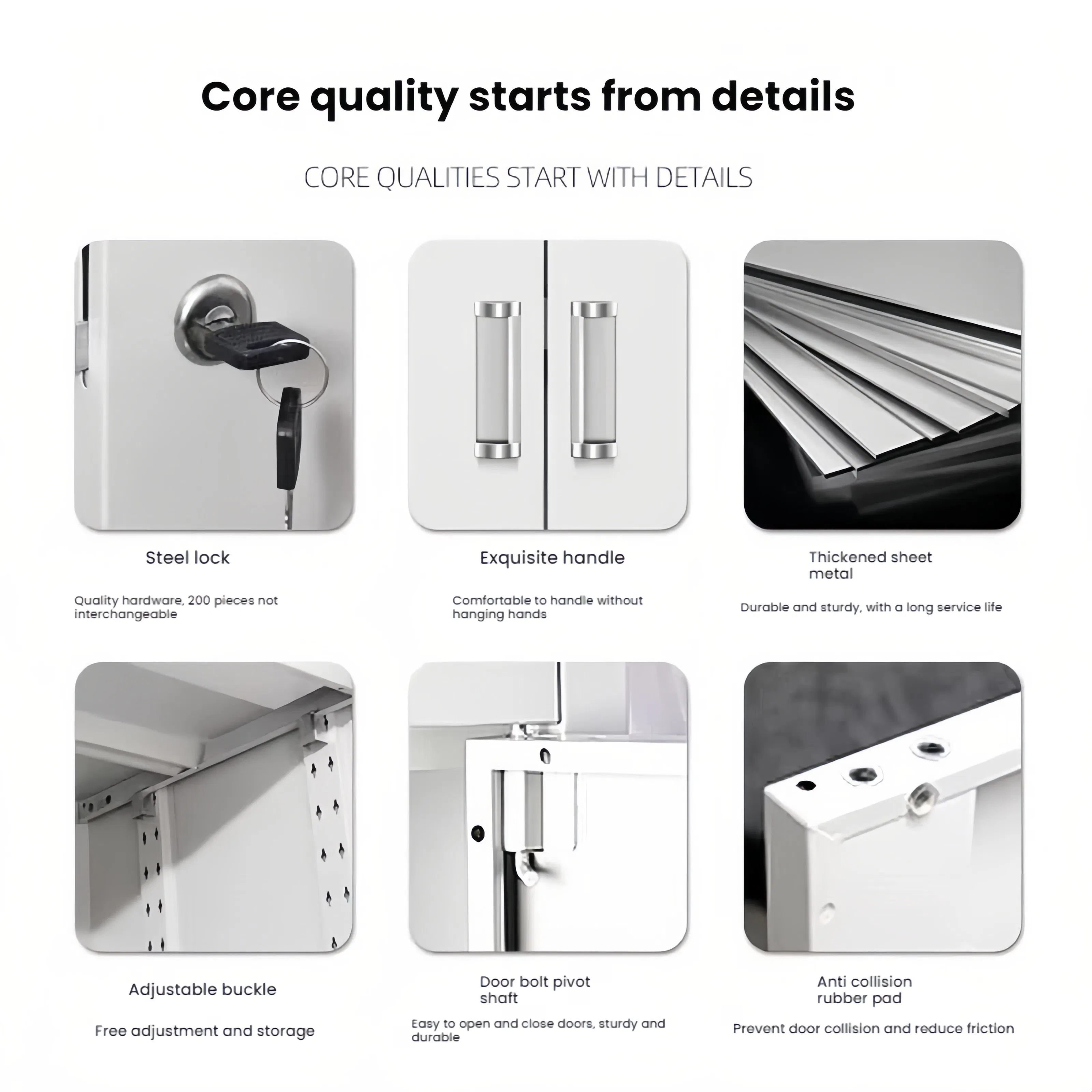 Gym Dormitory Office Home School Metal Storage 2 Door Locker