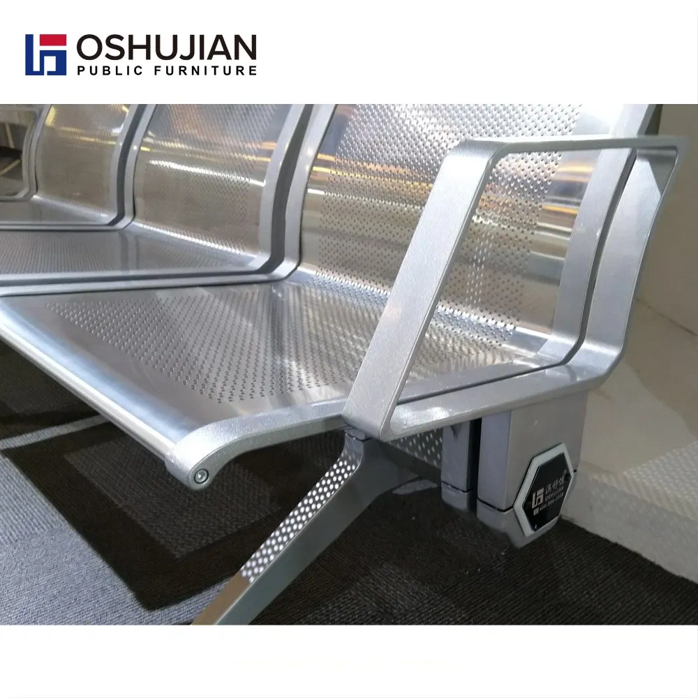 Hospital 3 Seat Steel Chair Waiting Area Bench Seating