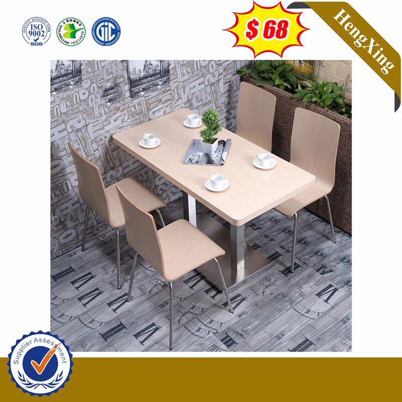 Home Dining Restaurant Canteen Furniture Set Glass Chair Dining Table