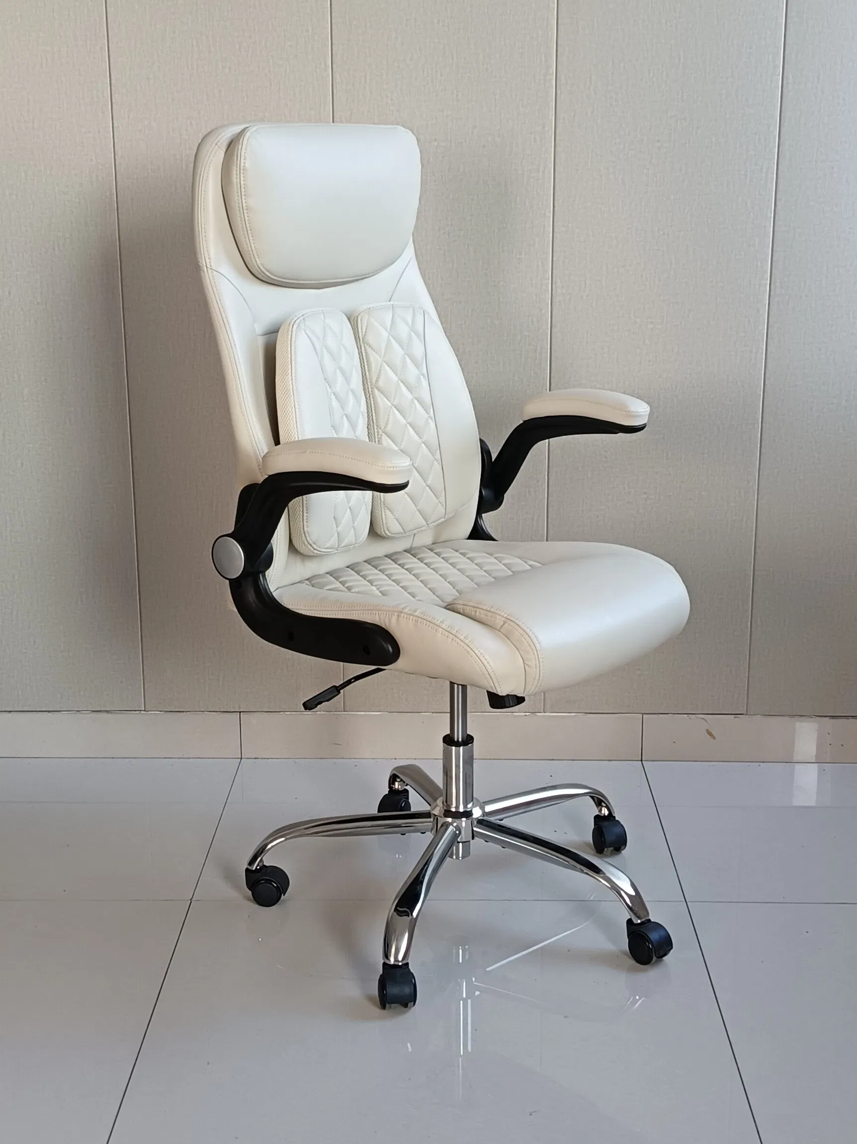 Modern Ergonomic Leather Task Chair with Adjustable Height