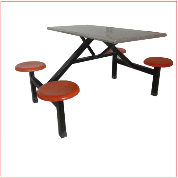Factory Direct Sale Metal Frame School Dining Room Canteen Folding Table and Chair