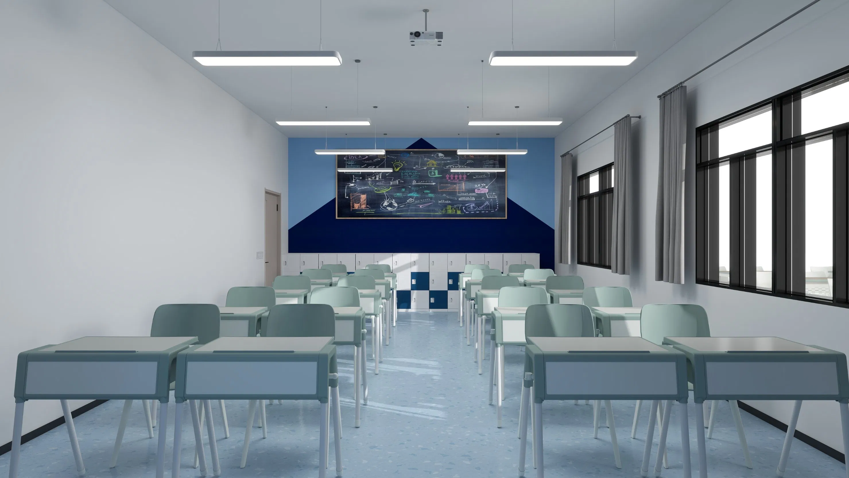 Customizable Height Adjustable School Classroom Student Used Chair and Desk