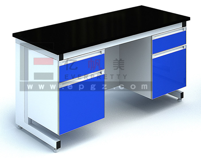 School Educational K1-K12 Lab Furniture Resin Metal Strong Lab Side Table Bench