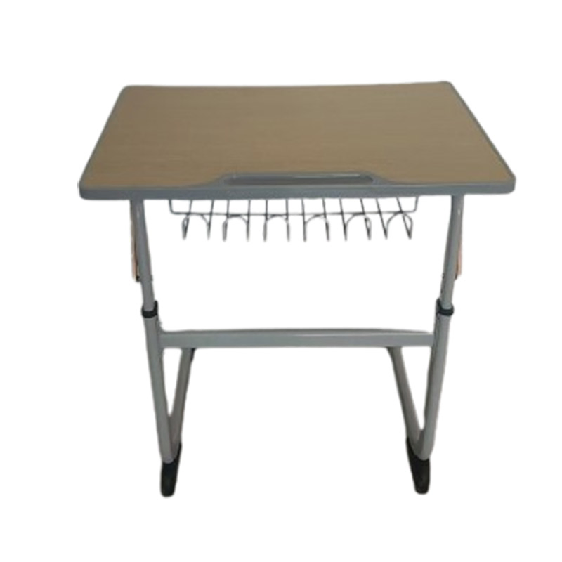Height Adjustable School Desk School Furniture Single Classroom Student Desk