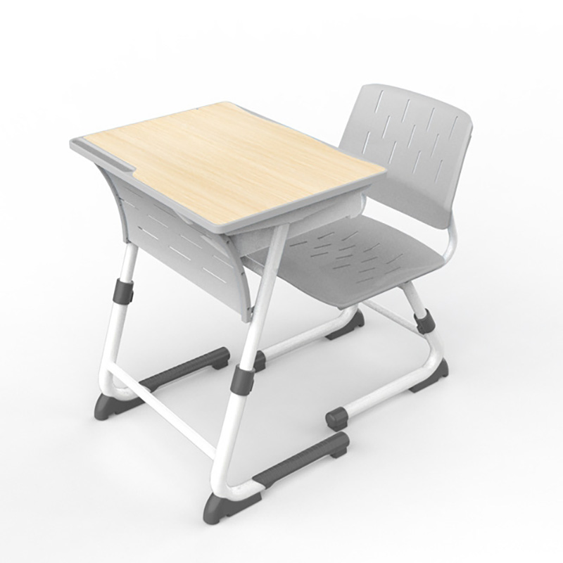 Factory Price Supplying Adjustable Height Single Student Desk with Chair School Furniture