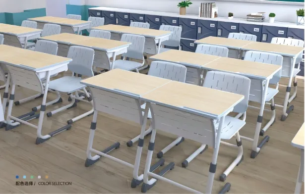 Adjustable Height Single Student Desk