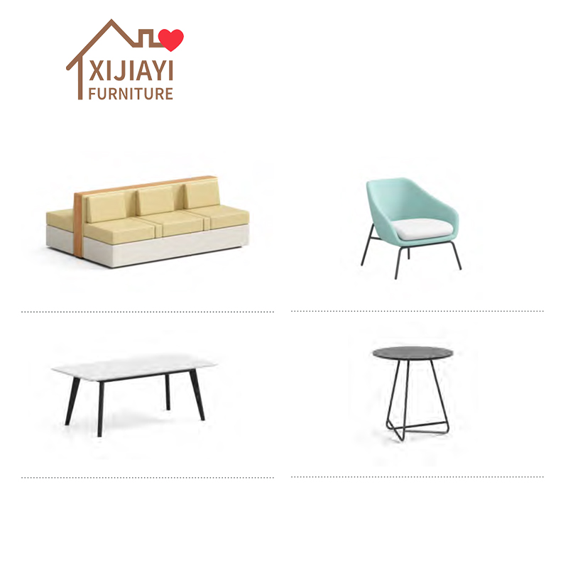 Xijiayi Commercial Bench Seating with Backrests for Corporate Lobby and Waiting Area.