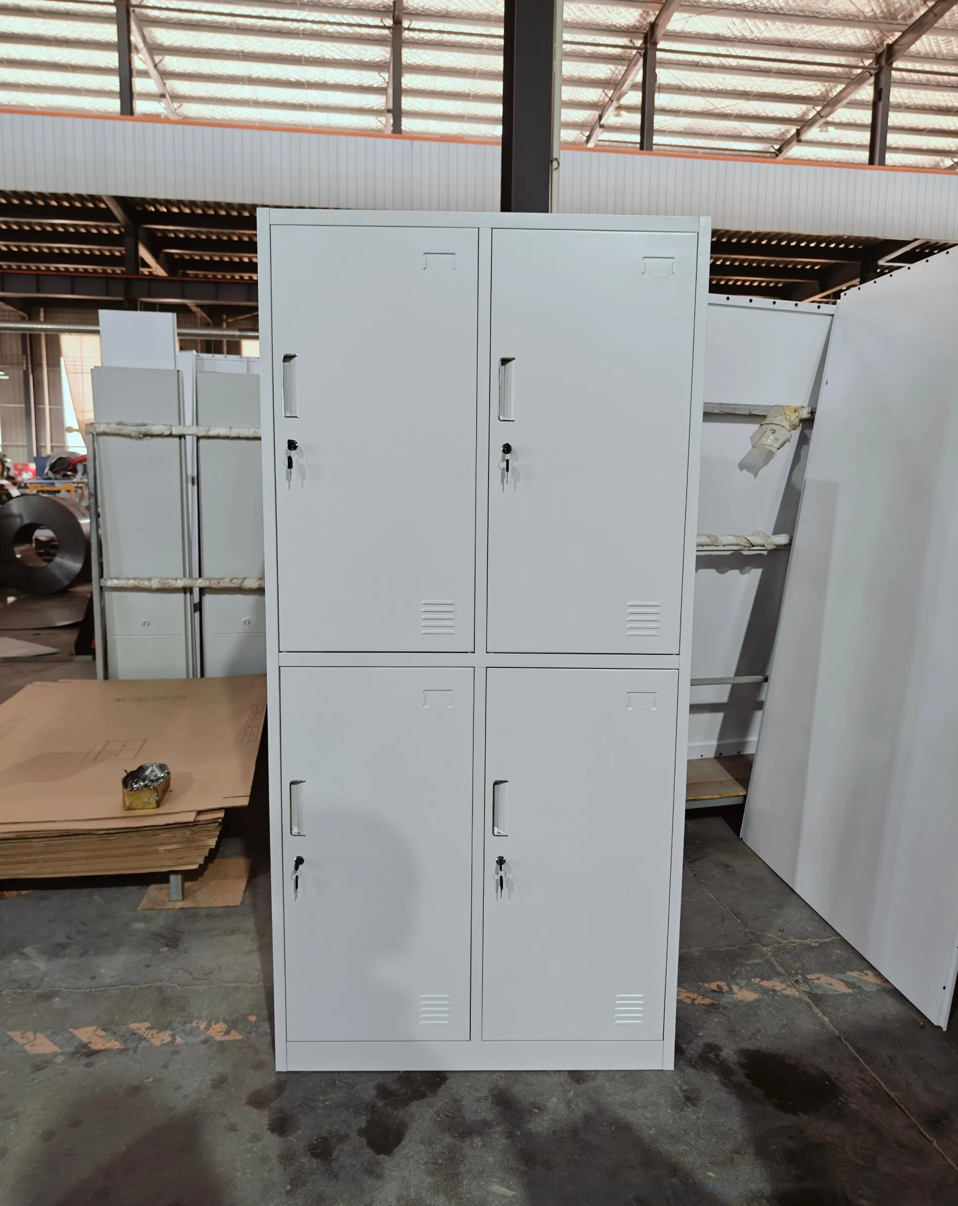 Metal Storage Cabinet Employee Steel Locker Office Home Metal File Locker for School Dormitory
