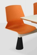 Good Quality Canteen Chair Plastic Dining Table for 4 with Chairs