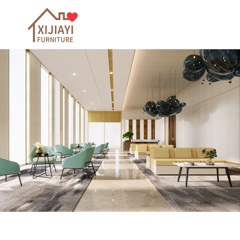 Xijiayi Commercial Bench Seating with Backrests for Corporate Lobby and Waiting Area.