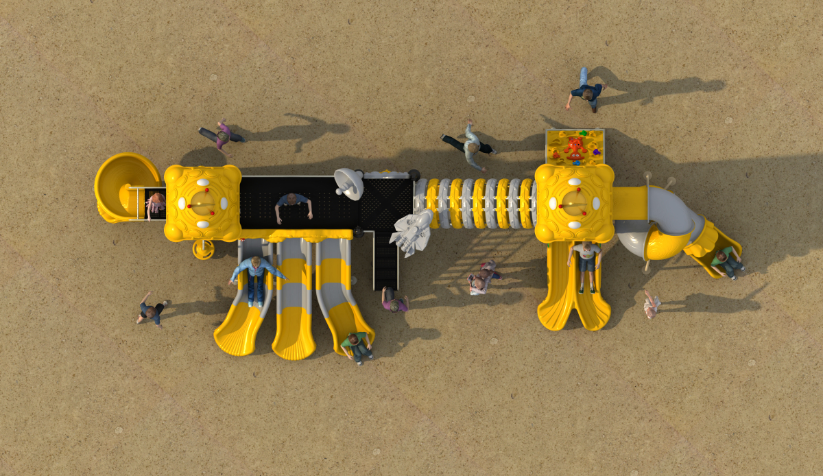 Safe Outdoor Play Area with Durable Antiskid Design