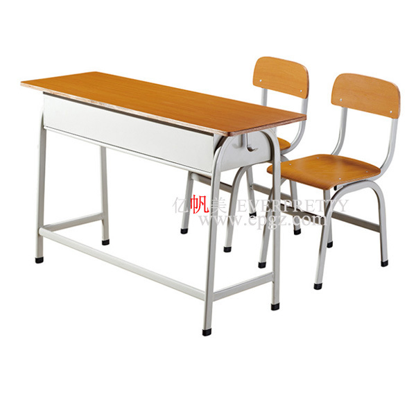 China Factory School Furniture Heart Shape Student Desk Height Adjustable