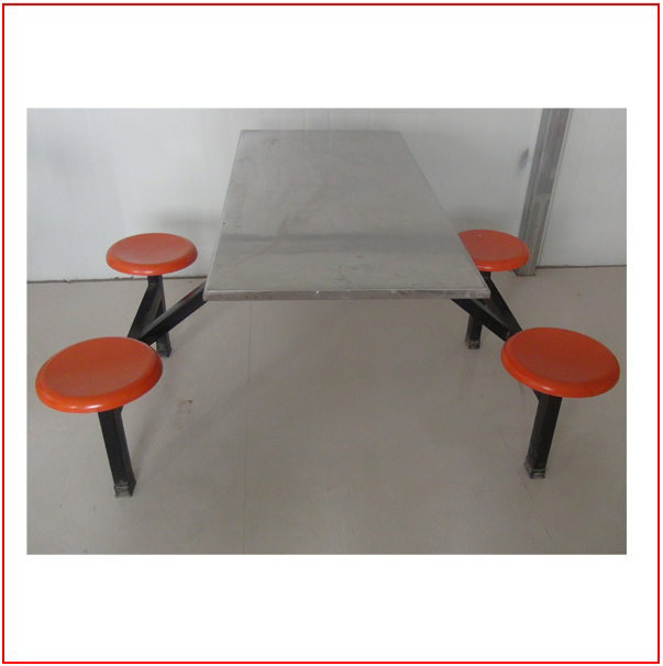 Factory Direct Sale Metal Frame School Dining Room Canteen Folding Table and Chair
