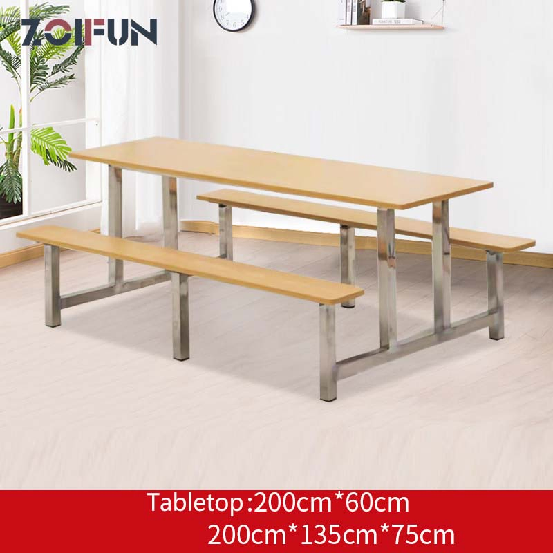 Wholesale Factory Canteen Restaurant Furniture Dining Table Chairs
