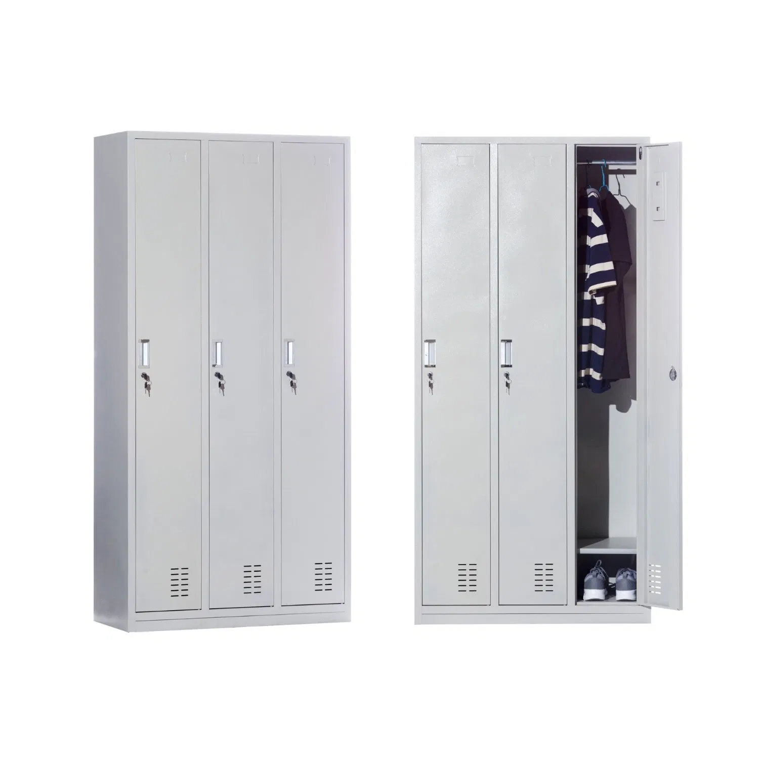 Metal Wardrobe Closet School Dormitory Clothes Storage Individual Locker