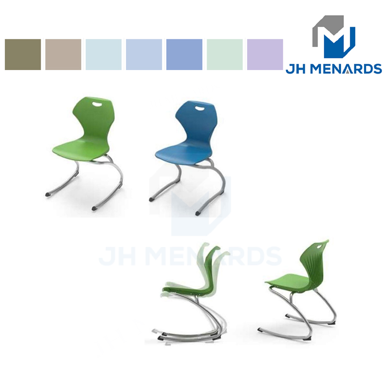 Customized School Desk Chair Adjustable Height Wood Metal Furniture for Student