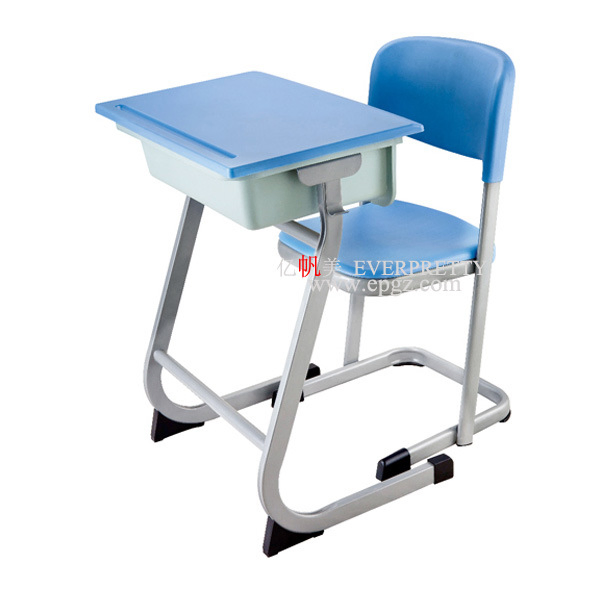 China Factory School Furniture Heart Shape Student Desk Height Adjustable