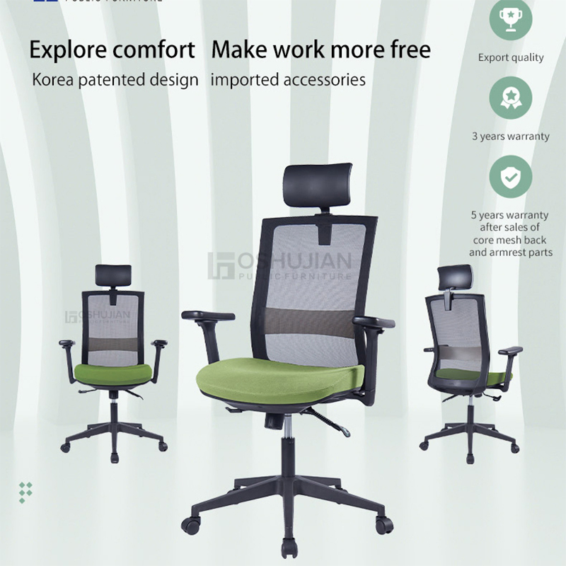 Ergonomic Computer Manager Director Office Chair Executive Mesh High-Back 3D Armrest Swivel Staff Task Office Chair Conference Chair
