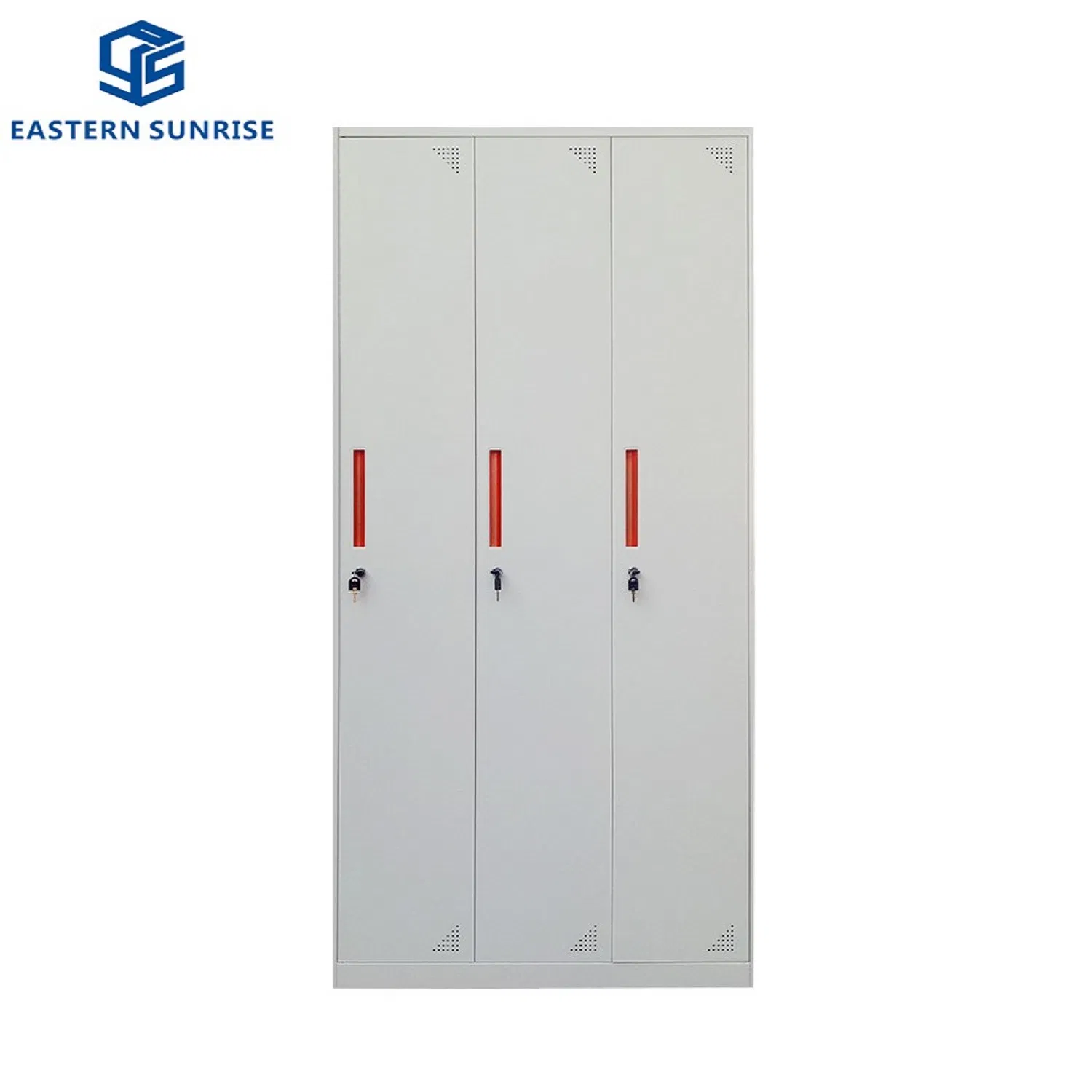 3 Doors Metal Storage Locker for Office Gym Bedroom Dormitory