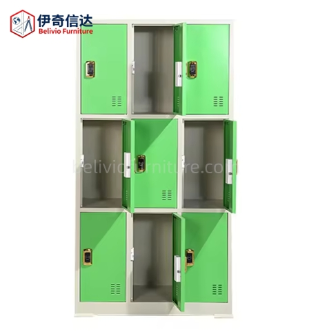 9 Doors Steel Waterproof Electronic Hand Locker Staff Dormitory Lockers Parcel Storage Cabinet for Gym Home Bedroom