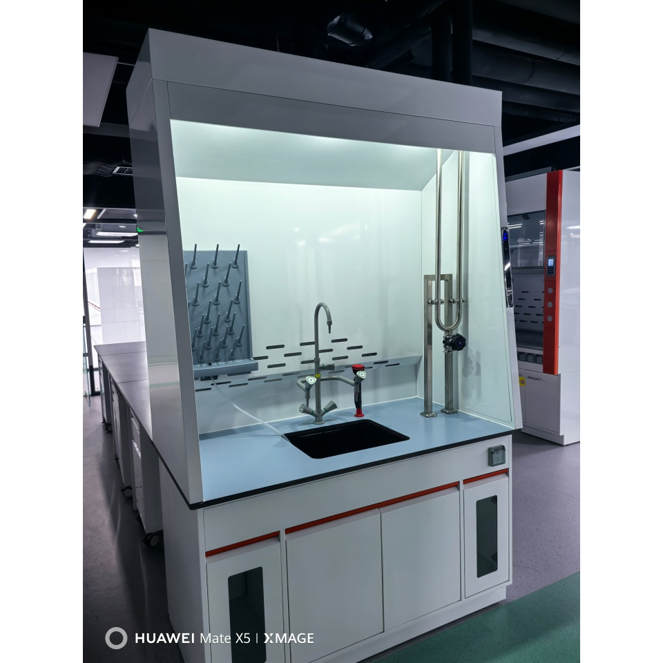 Intelligent Uniform Exhaust Reliable Aluminum Lab Fume Hood for Work