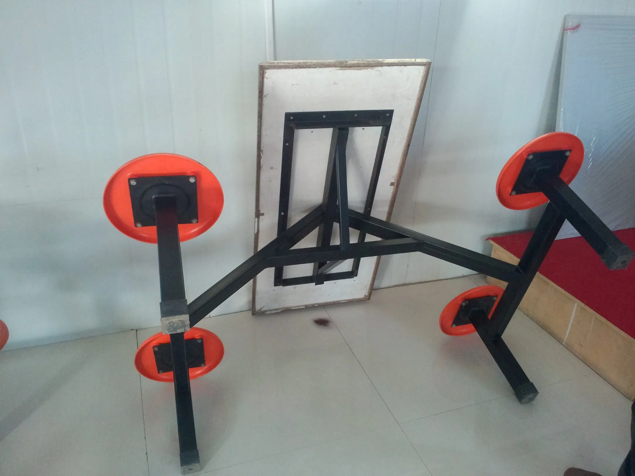 Factory Direct Sale Metal Frame School Dining Room Canteen Folding Table and Chair