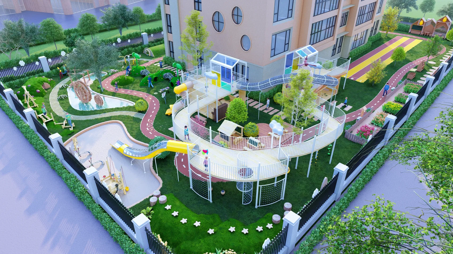 Kids Outdoor Play Zone with Antiskid Design for Secure Play