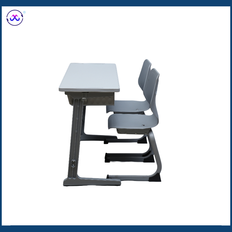 Adjustable Height Student Desk and Chair School Furniture Standard Classroom School Desk and Chair Set for Indian School