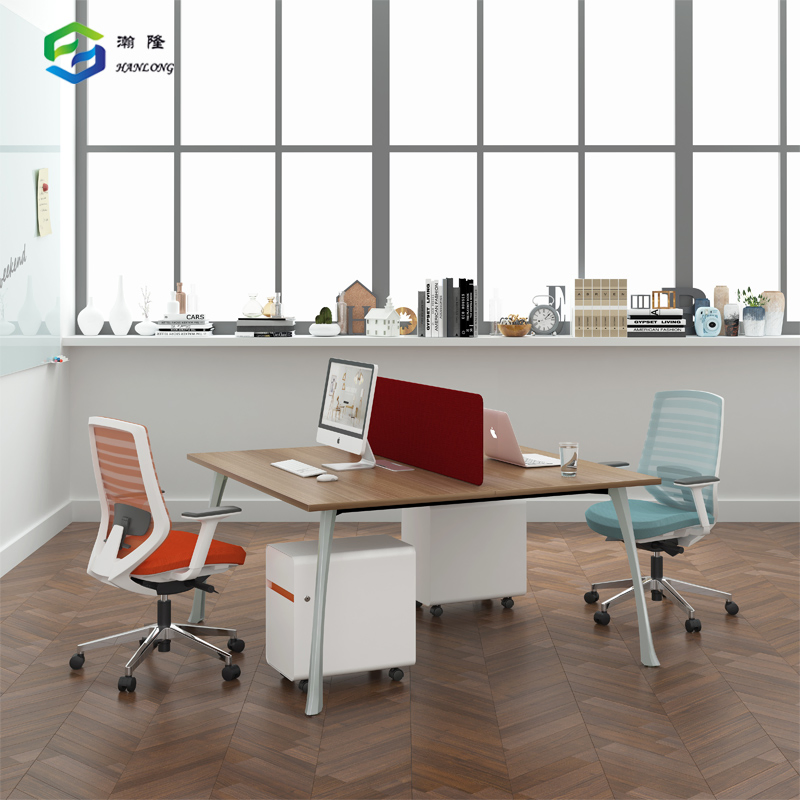 High Quality MFC Table Office Staff Furniture for Six-Person Workspaces